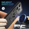 KEYSION Shockproof Armor Case for TECNO Pova 6 Pro 5G Soft Silicone+PC Ring Stand Phone Back Cover for Tecno Pova 6 6 Pro 5G