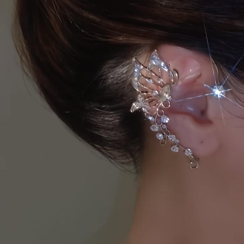 Женские модные серьги-бабочки Zicron без проколотой пригодной для носки серьги-эльфа