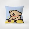 Korean Line Puppy Pillow, Fresh Sofa Pillow, Modern Chair Back Line Pillow Cover, Living Room Cushion Cover