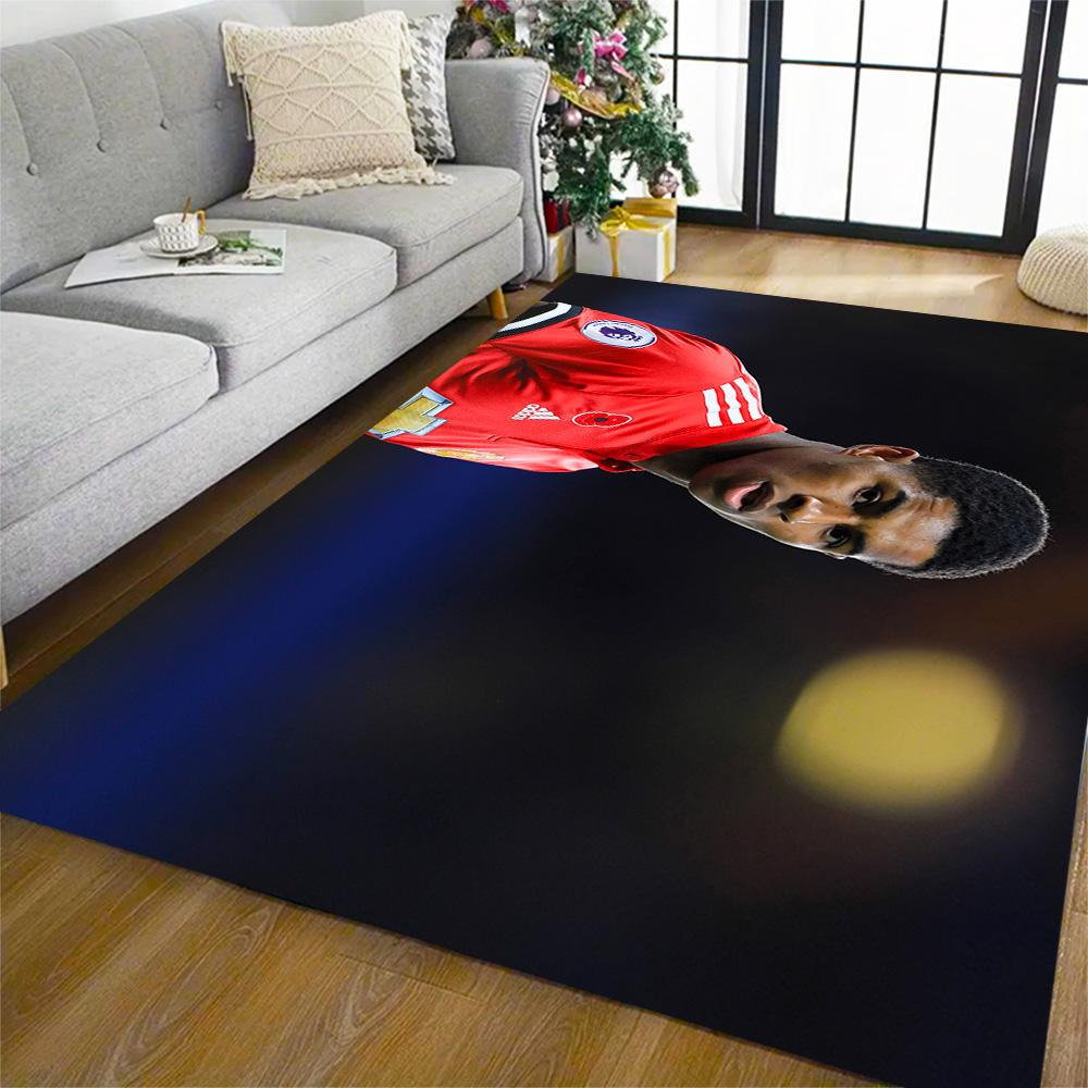 Manchester United's Rashford Applauds Fans Floor Rug Office Rug Perfect for Foyer Outdoor Study room Dormitory Antislip Carpet Office home decor