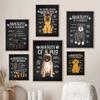 Dog Anatomy Poster Pet Features Art Printing Canvas Painting Painting Mural Animal Veterinary Hospital Decoration Boy Gift