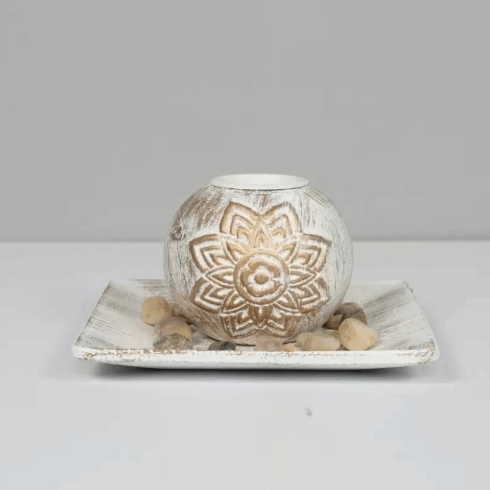 with Tray Tealight Candlestick Wood Wooden Candle Holder Decorative Candlestick  Bedroom