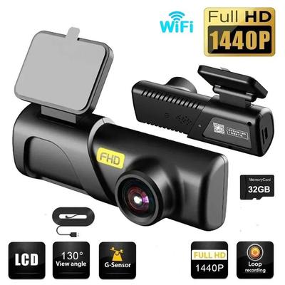 Новый скрытый 1440P HD Wi-Fi видеорегистратор для автомобильного видеорегистратора, видеорегистратор, автоматическое ночное видение, WDR, голосовое управление, беспроводной 24-часовой режим парковки