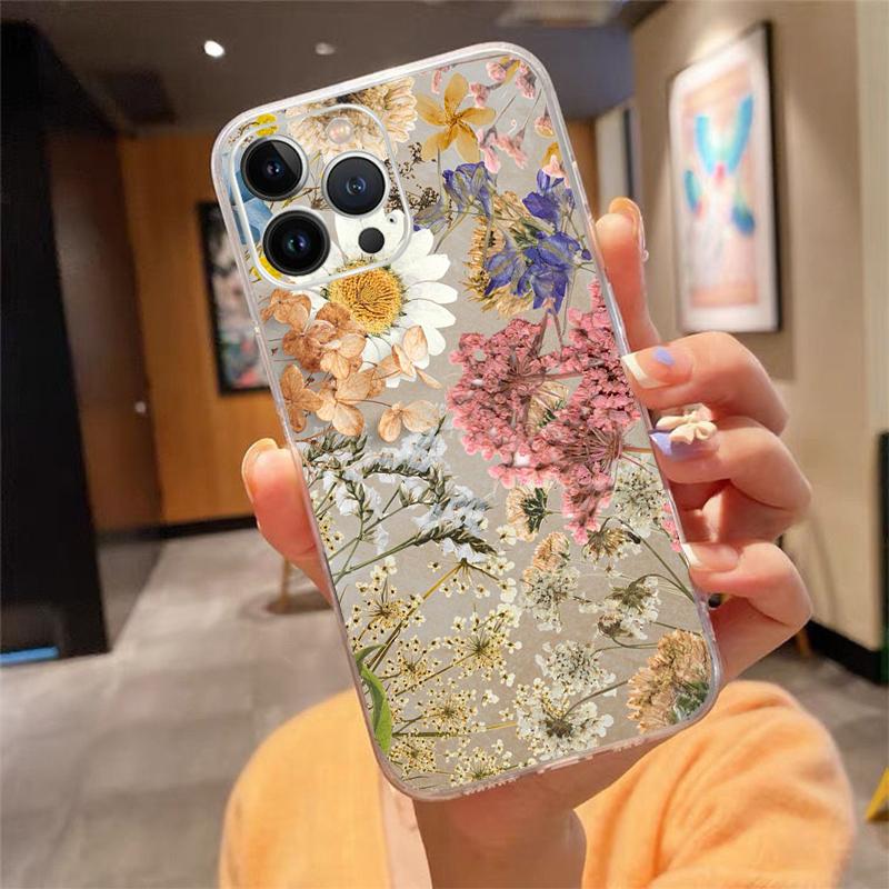 Flowers Garden Phone Case For Iphone 15 14 Pro Max 13 12 11 Pro Max XSMax XR 12 13 Mini 14 Plus