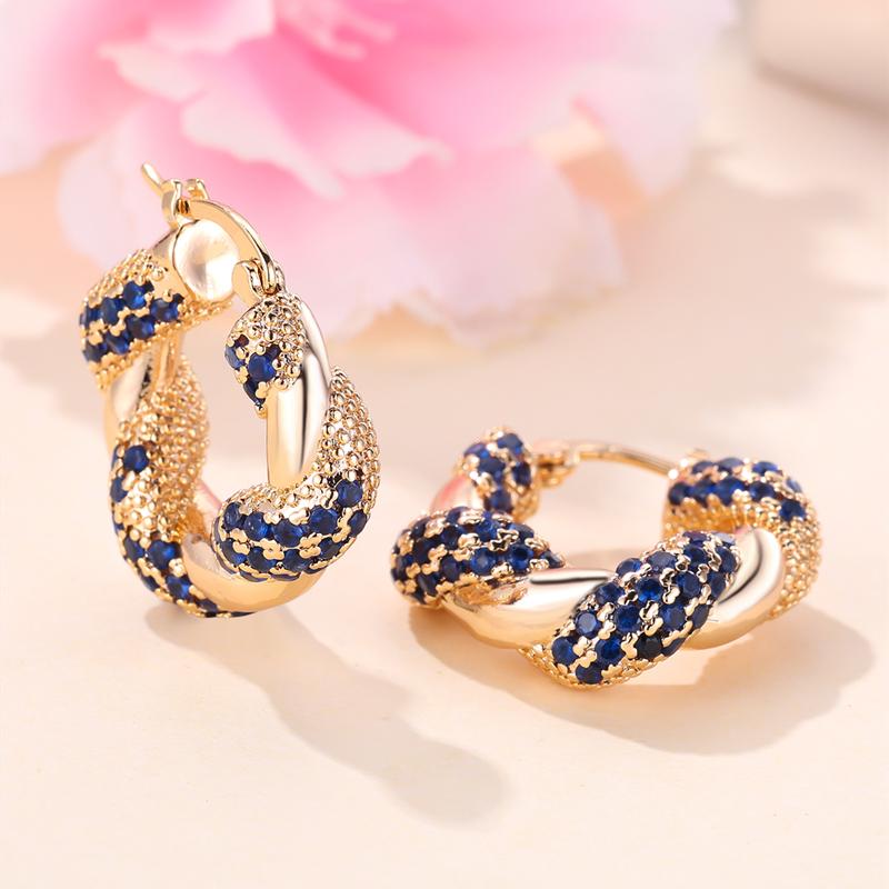 Модные геометрические витые толстые серьги-кольца, модные золотые серьги, большие круглые серьги для женщин, ювелирные изделия в стиле панк, хип-хоп, подарок