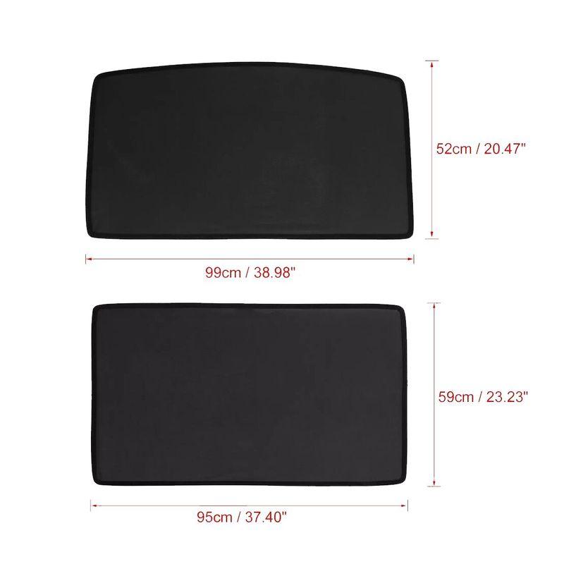 Roof Sunshade Cover Front & Rear Top Window Sun Heat Mesh Fit for Tesla Model S 2018 2017 2016