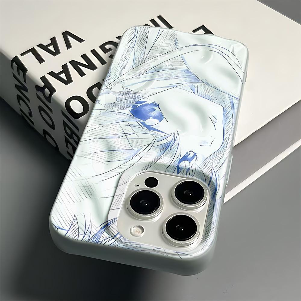 Двумерный Line Art Чехол для телефона For Iphone 16 17 15 Pro Max 14 Plus 13 12 11 17Air Funda Мягкая задняя крышка Защитная крышка