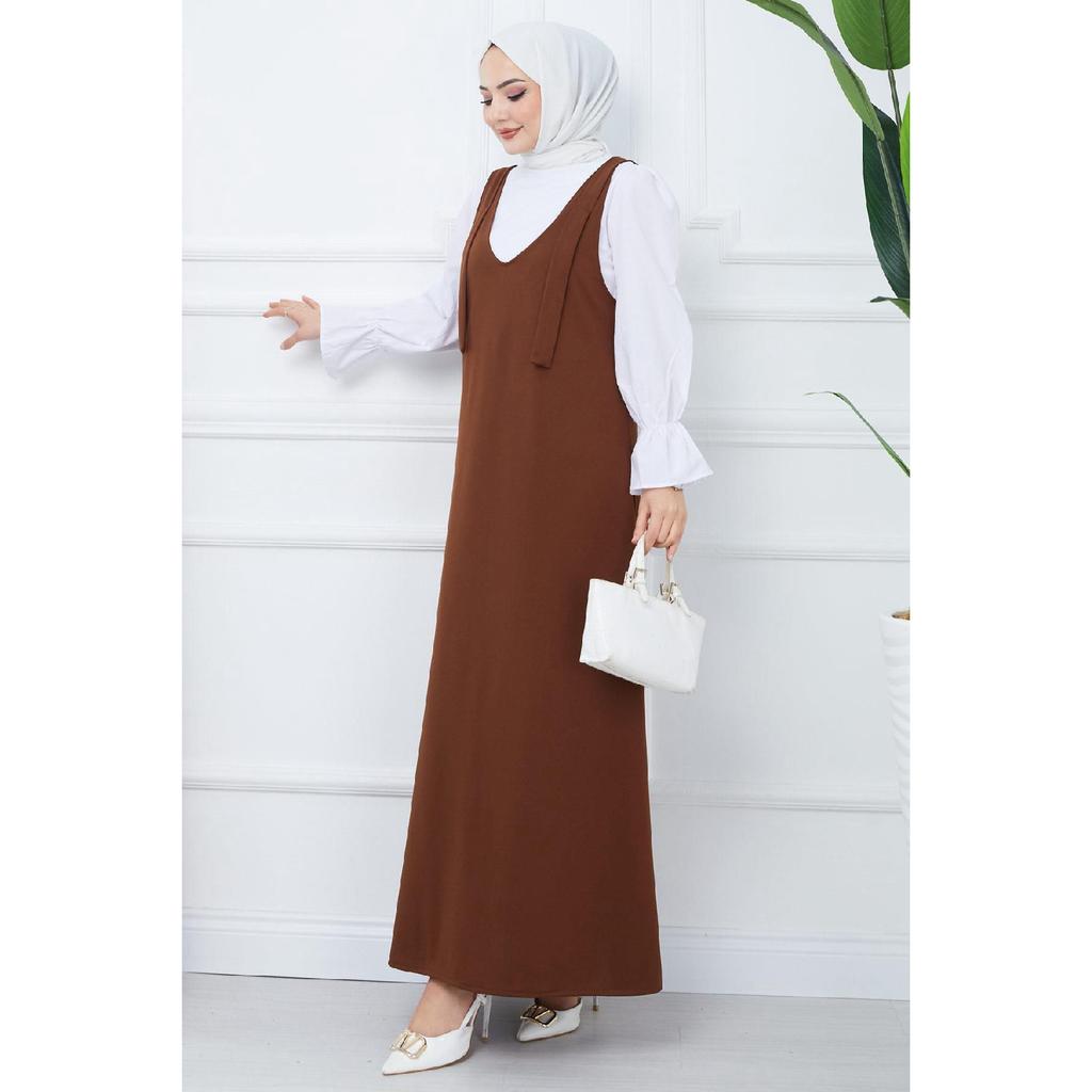 Вязаное платье без рукавов Nehir, черное Hm2389