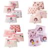4pc/lot Cartoon Rabbit Underwear Girls Boxer Kids Panties Cotton Underpants Briefs