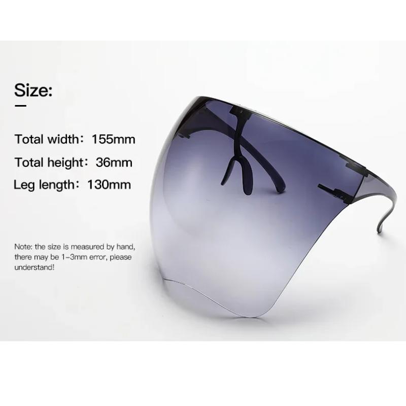 Full Face Shield Anti-Fog Safety Goggles, Splash-Proof Protective Visor with Adjustable Headgear for Lab, Cycling, Outdoor Activities