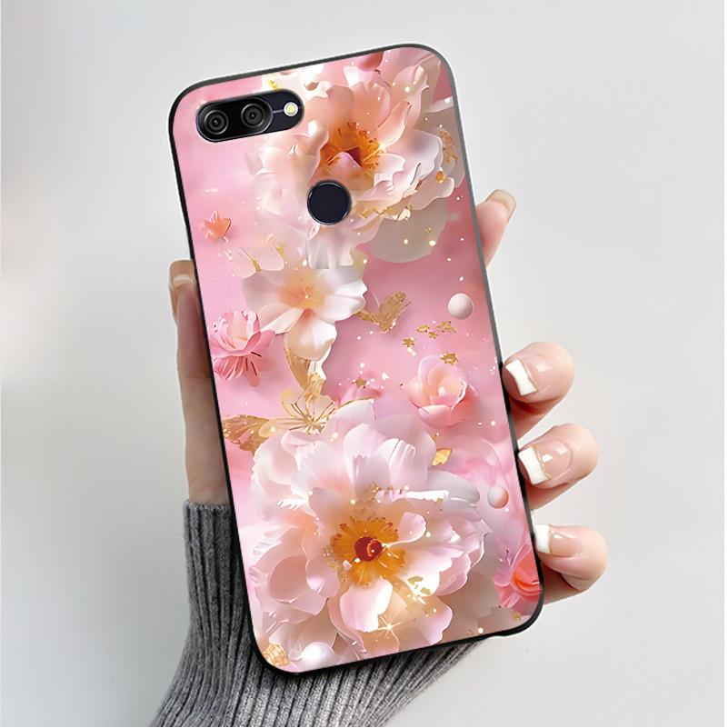 For Asus Zenfone Max Plus M1 ZB570TL X018 Case Fashion Butterfly Flowers Soft Black Silicone Cover For Asus Max Plus M1 Bumper