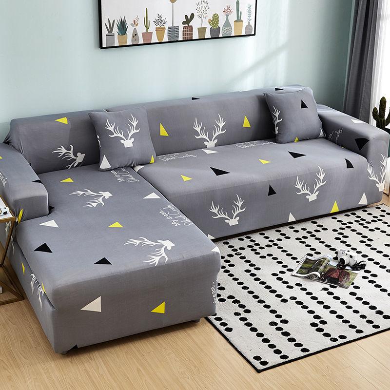 Чехол на подушку для дивана с геометрическим принтом, защита для мебели, L-образный угловой чехол для кресла, эластичный чехол для дивана для гостиной, дома
