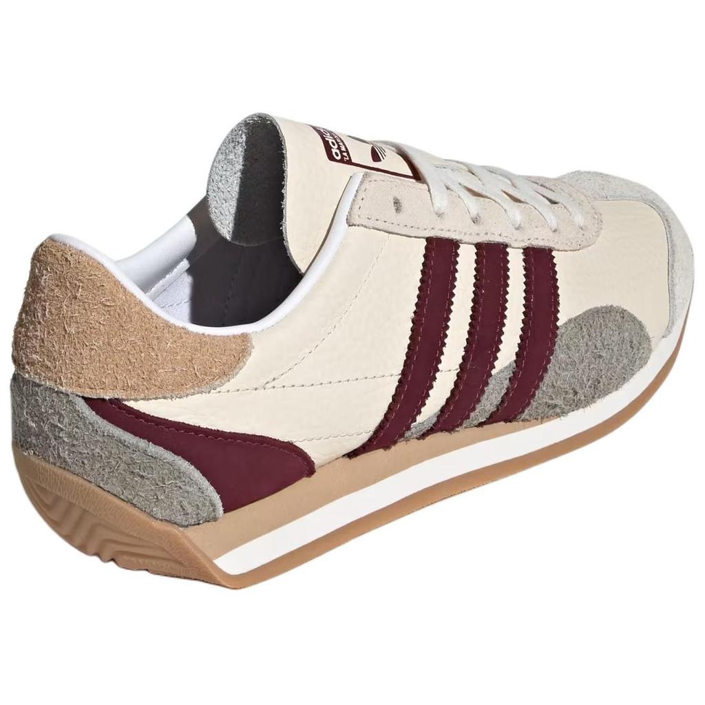 Adidas Country OG Wonder White Maroon (Womens) Women Sneakers Silver-Pebble JI2871