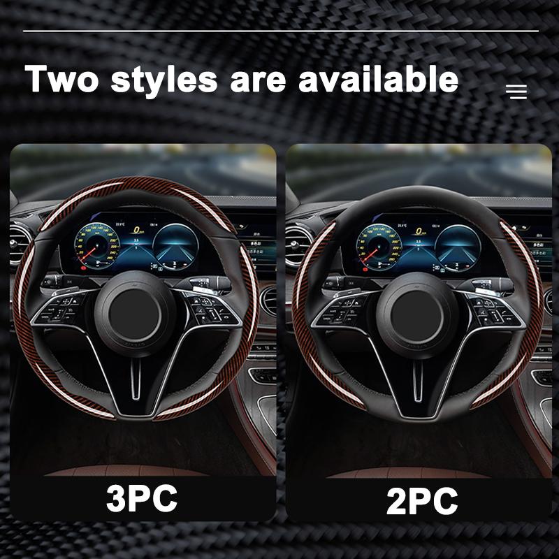 Car Steering Wheel Cover Wear Non-slip Protect Covers Shell For Porsche Panamera Cayenne Taycan 911 718 Macan Carrera-GT 928 944