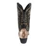 Spot quick hair embroidered high-heeled men's wooden root boots, western cowboy boots, snake-proof upper + metal decoration