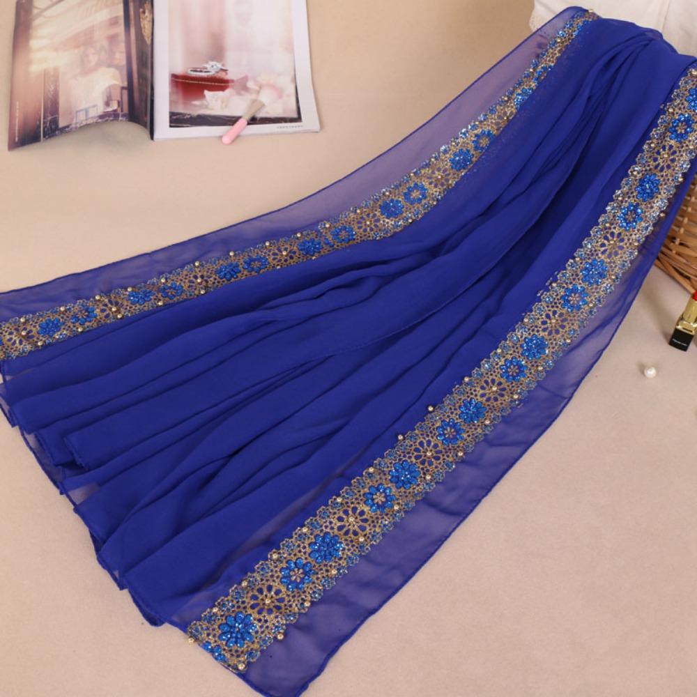 Multicolor Chiffon Headscarf Chiffon Material Malaysian Scarf Trendy Women Headwear Gift