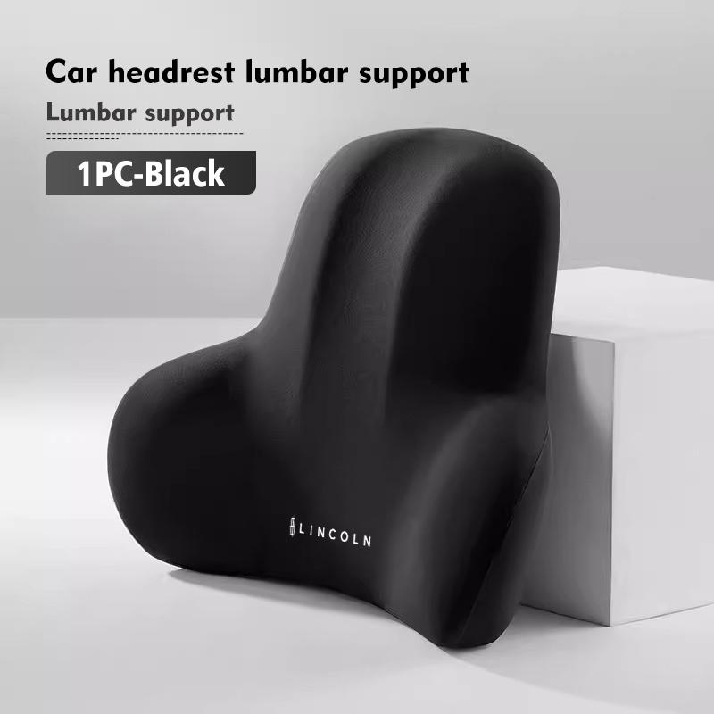 Car Neck Cushion Lumbar Support Neck Pillow Waist Cushion Auto Accessories For Lincoln Mondeo MKC MKZ MKX MKT Aviator Navigator vdi7