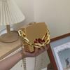 Трендовый дизайнерский клатч Золото Серебро ПВХ Коробка Дизайн Вечерняя цепочка на плечо Сумки через плечо Мини-кошельки и сумки