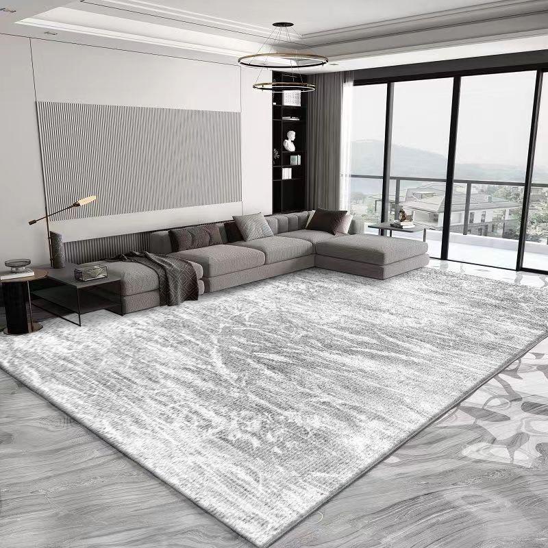 Скандинавский простой стиль однотонный большой ковер для гостиной нескользящий легко чистящийся коврик под диван и стол большой размер легкая роскошь офисный ковер