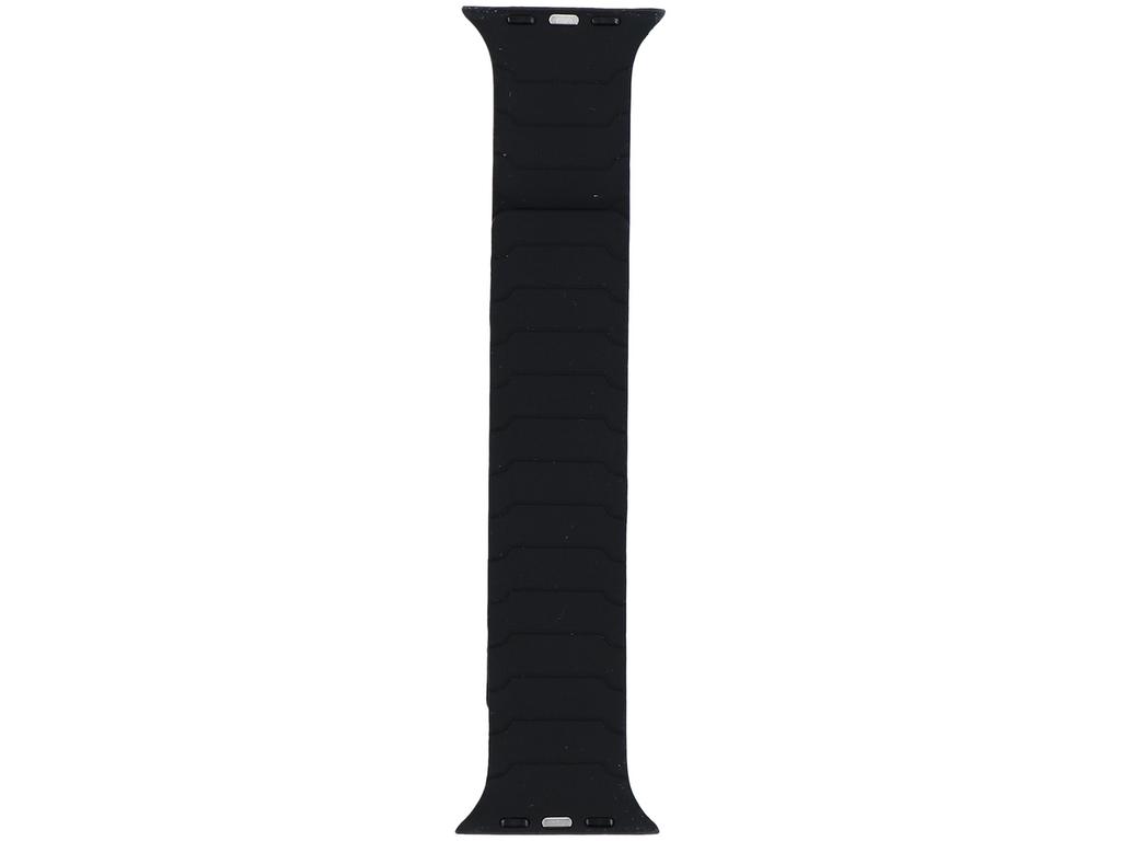 New GlacierX Silicone Magnetic ExoStripe Black Smartwatch Strap for Apple Watch 42/44/45/49mm Black