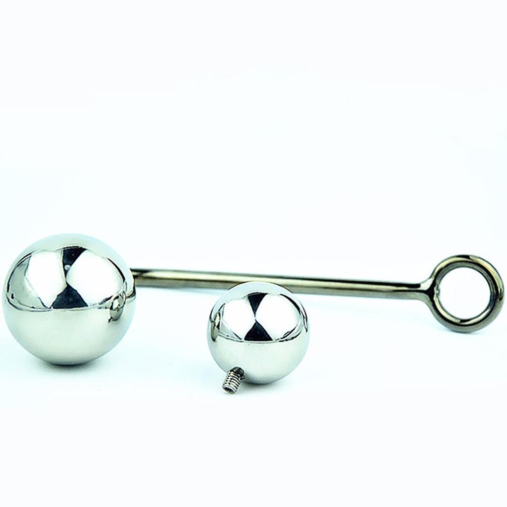 Анальный крючок, секс-игрушки, 2 сменных шарика, Анальная пробка из нержавеющей стали, секс-повязка, Прямая доставка