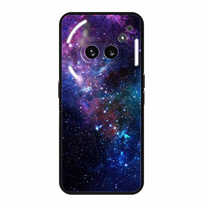 Чехол для Nothing Phone 2A 2 A Модный принт Черный силикон Мягкая задняя крышка Чехол для Nothing Phone 2a Чехол Phone2A Сумка 6.7"