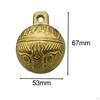Dog Bell Collar Accessories Decoration Retro Pattern Copper Cute DIY Jewelry Making Crafts