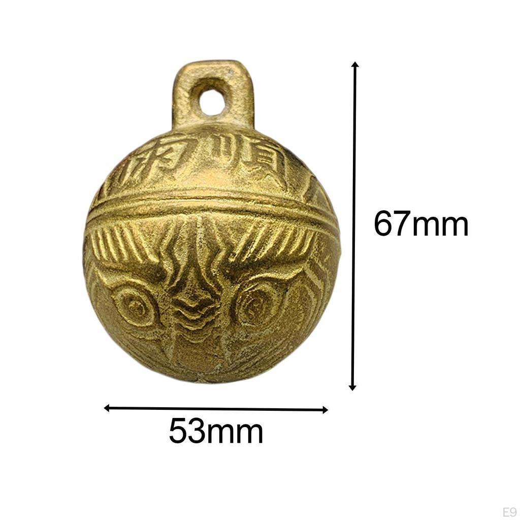 Dog Bell Collar Accessories Decoration Retro Pattern Copper Cute DIY Jewelry Making Crafts