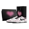Кроссовки Dunk Cherry Blossom Sunlight 1 Heart Box Устойчивые к истиранию Низкие Скейтбордические Обувь Унисекс Розовый Белый HF5441-100(Команда773-1-)