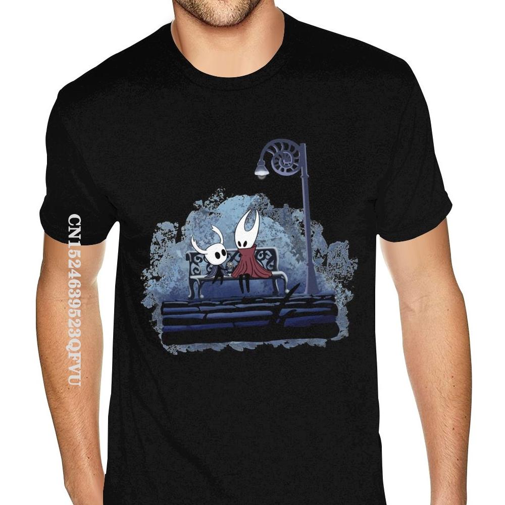Ghost Knight Graphic Art Hollow Knight Funny Game Classic T-Shirt Men Skull Graphic Gothic Anime Tshirt HipHop Print Tee Shirts