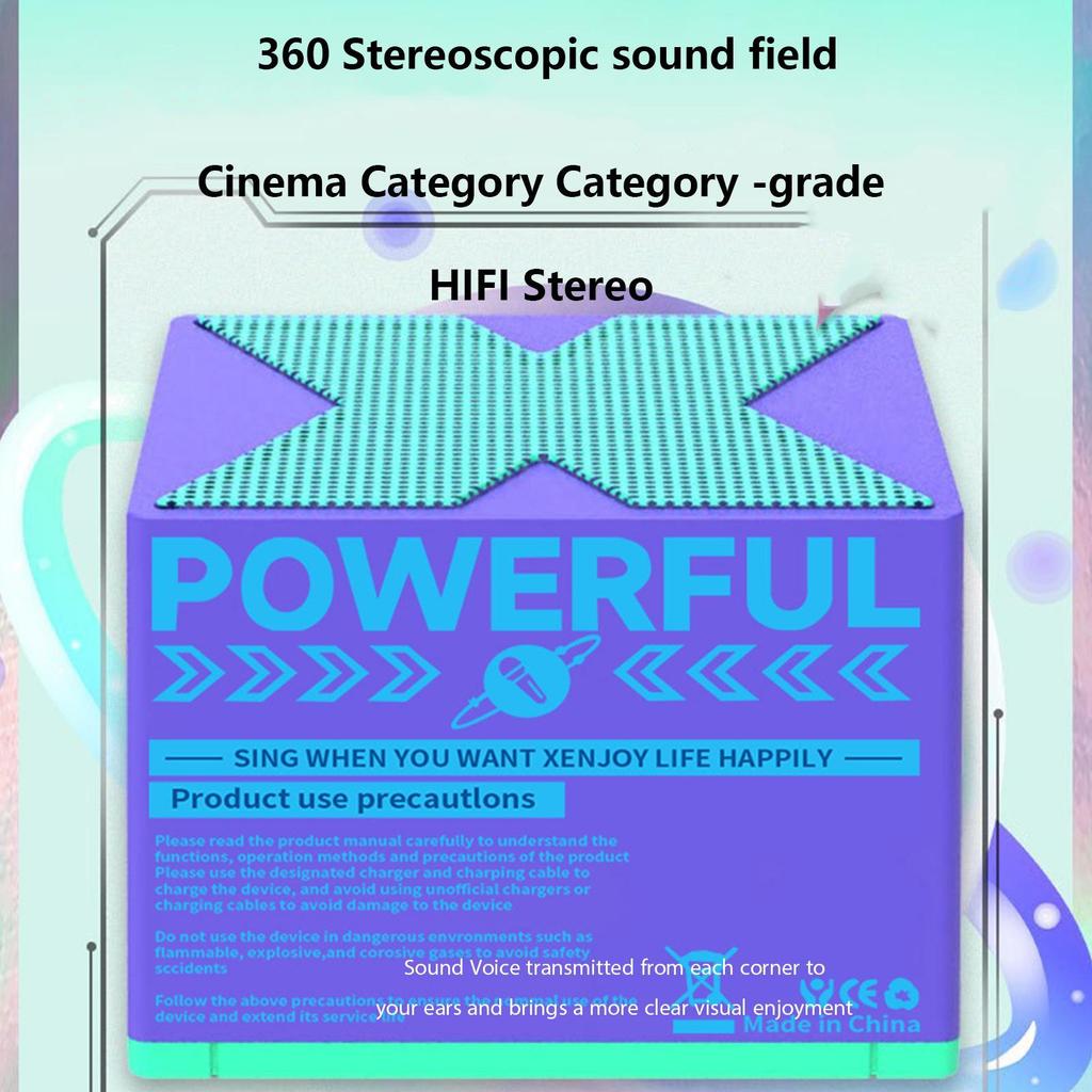 Mini Portable WirelessBluetooth Speaker with Subwoofer High-Quality Powerful Sound Outdoor Waterproof Sound Box Support