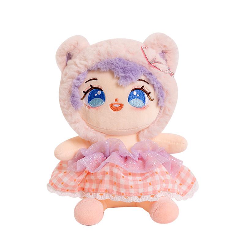 Кукла из хлопка, нарядная кукла, милая маленькая девочка, играющая в домик, плюшевые игрушки, детский подарок на день рождения