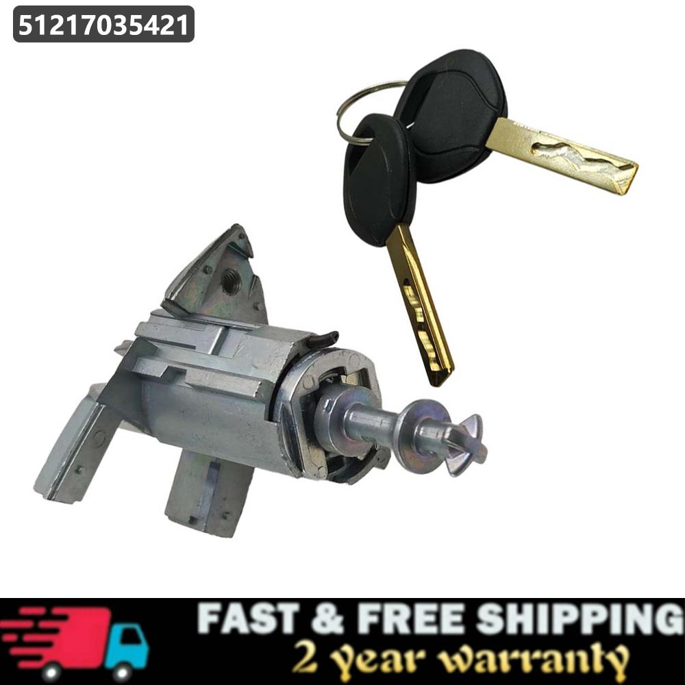 51217035421 Left Driver Car Door Lock Cylinder Barrel With 2 Keys For BMW X5 E53 2000 2001 2002 2003 2004 2005 2006