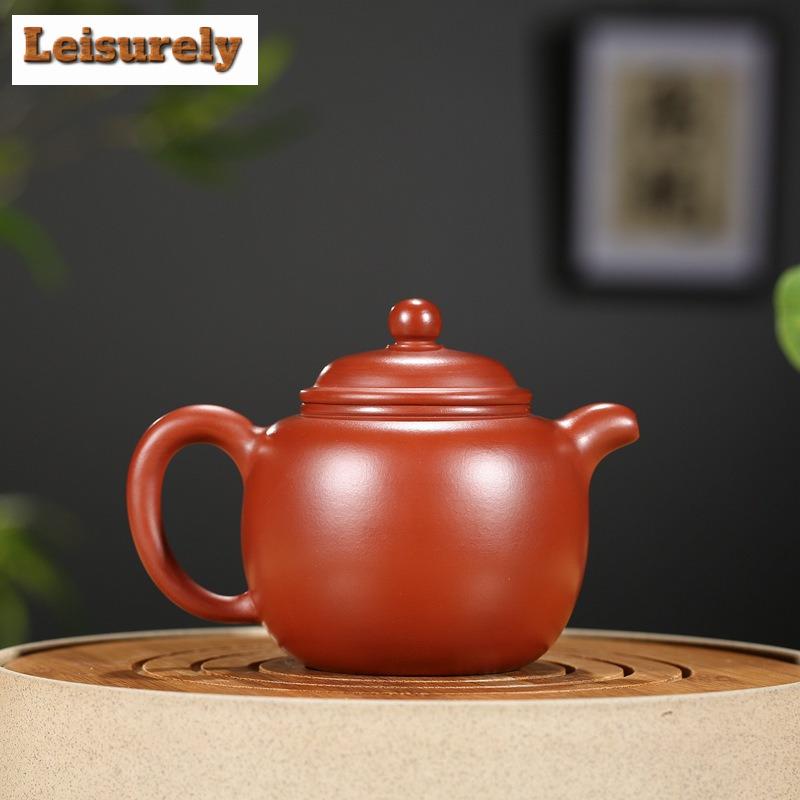 300 мл чайники из фиолетовой глины Исин, ручная работа, резной чайник Бао Цзунь, чайник из сырой руды Дахунпао, глиняный чайник с фильтром, китайский чайный набор Цзыша, подарок