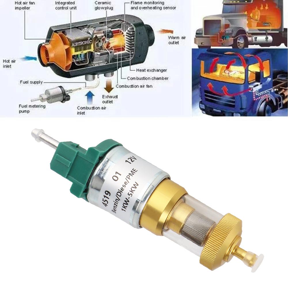 Топливный Воздушный Автомобильный Насос Аксессуары Нагреватель Универсальный 1кВт-5кВт Бесшумный Топливный Насос Топливный дозирующий насос 12В 22мл Ультра Тихий