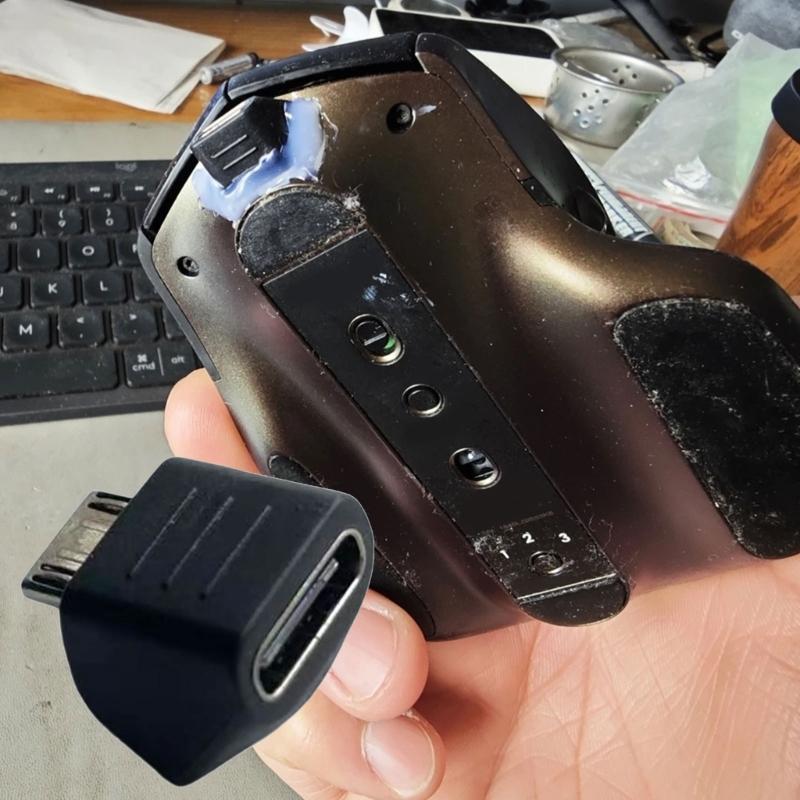 Оригинальные конвертеры Micro USB Type C для мыши Быстрая замена Материал Для взрослых