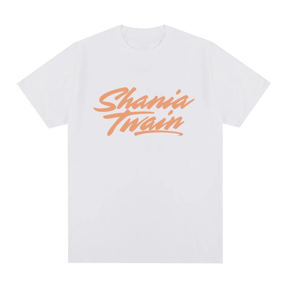 Shania Twain Print T-Shirt Fashion Casual Graphic Printing T-shirts Unisex Short Sleeve Tops Comfortable Cotton Tees