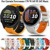 Силиконовый ремешок для часов 20 мм для Garmin Forerunner 170 70 570(42мм) 645 245 165 158 55 Vivoactive 5, Мягкий сменный ремешок для запястья