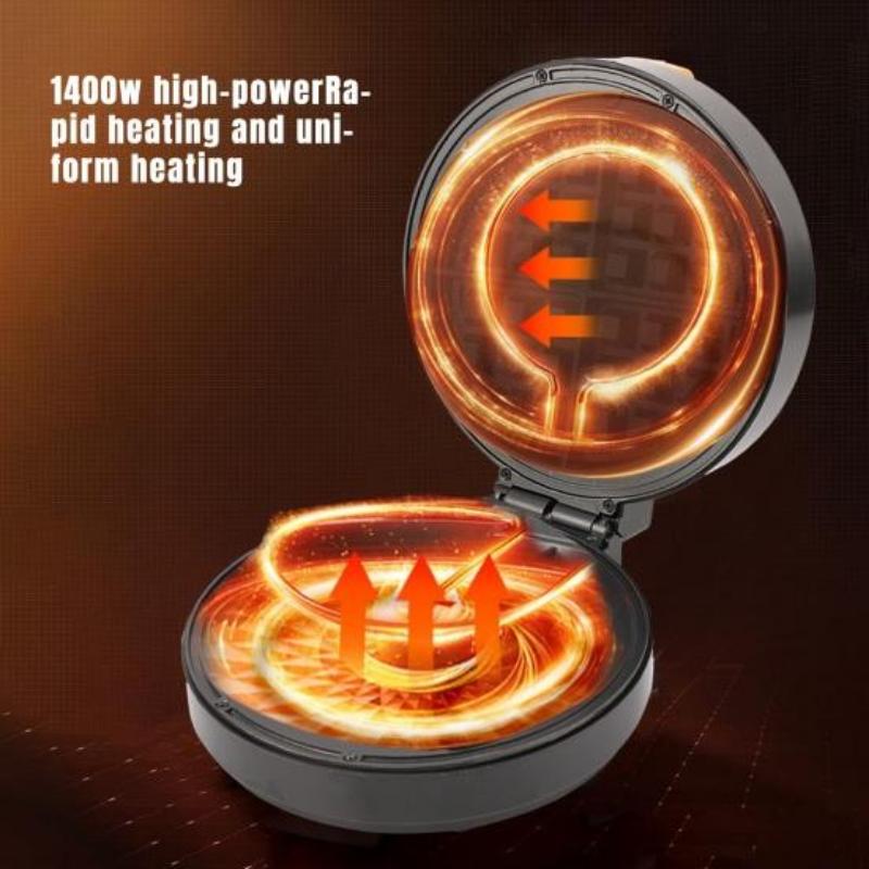 Мини-машина для изготовления пончиков с вилкой европейского стандарта с антипригарной поверхностью, 8 отверстий, мощная хлебопечка, кухонный инструмент