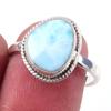 Кольцо в подарок из чистого серебра 925 пробы с ларимаром Natural Republic S.8 G8y76