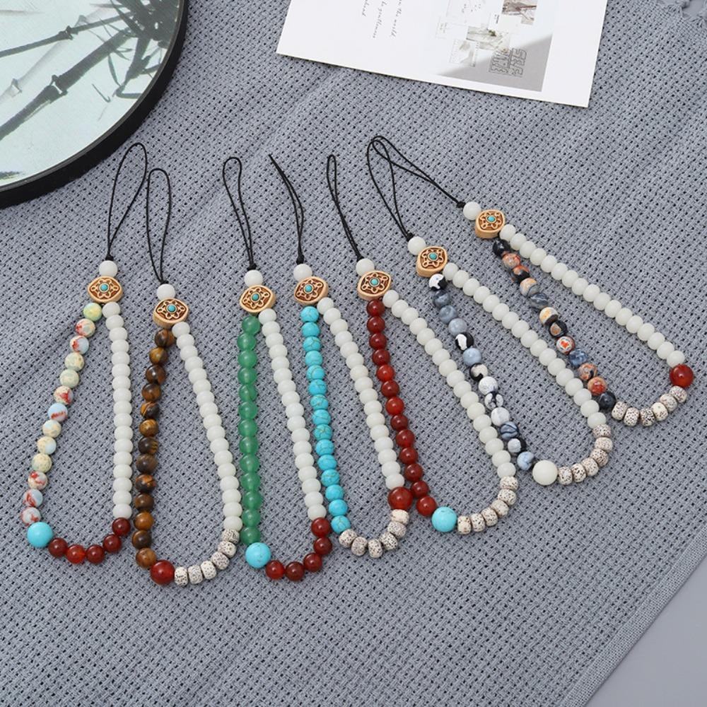 Бодхи бисерная телефонная цепочка в китайском стиле милый ремешок для телефона брелок для мобильного телефона шнурок для девочек и женщин