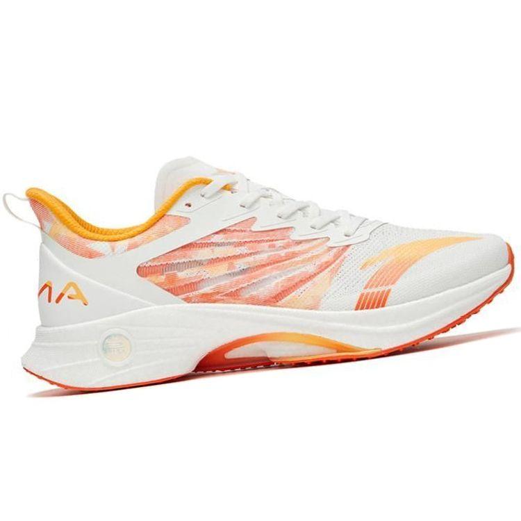 Anta Mach 3.0 Professional Racing Shock Absorption Durable Low-Top Running Shoes Men Running Shoes White Orange 112325583-16