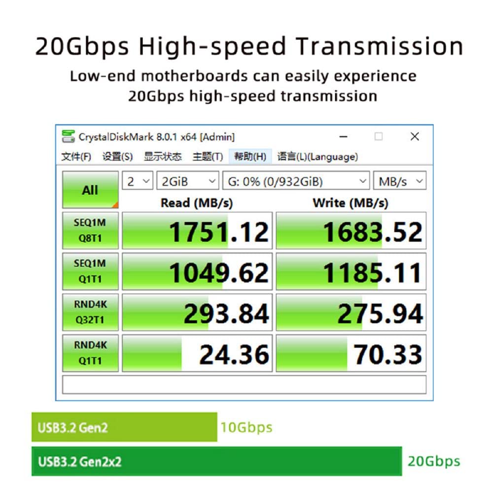 Xiwai 20 Гбит/с USB Gen2 к 4X адаптер Express Card для настольной материнской платы 3.2 Type-C USB-C PCI-E
