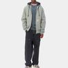 Carhartt WIP SS23 Active Jacket Classic Solid Color Canvas Distressed Loose Cotton Warm Hooded Jacket Men jackets Smoke-Green I027360-1ND-3K