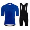 Мужской комплект джерси с коротким рукавом для велоспорта Удобная дышащая велосипедная одежда для спорта Велошорты с лямками Фитнес