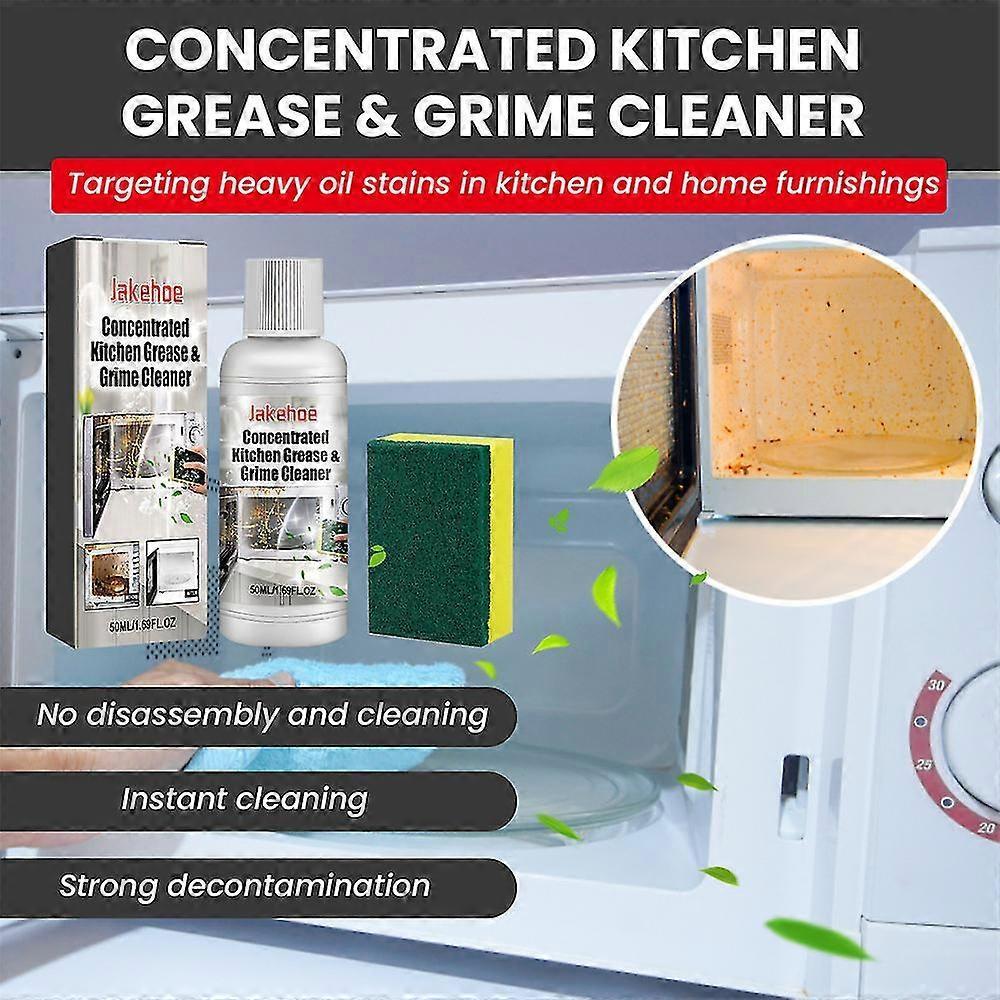 3pcs Kitchen Concentrated Heavy Oil Stain Net Cleaner Grease Powder Multi Purpose Remover Grease Away Cleaner For Kitchen Cleaning - Pengj