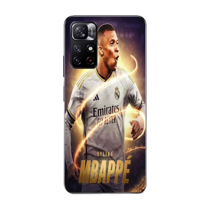 Coque Maniacase pour Xiaomi Redmi Note 11S 5G Kylian Mbappe Real Madrid Wallpaper