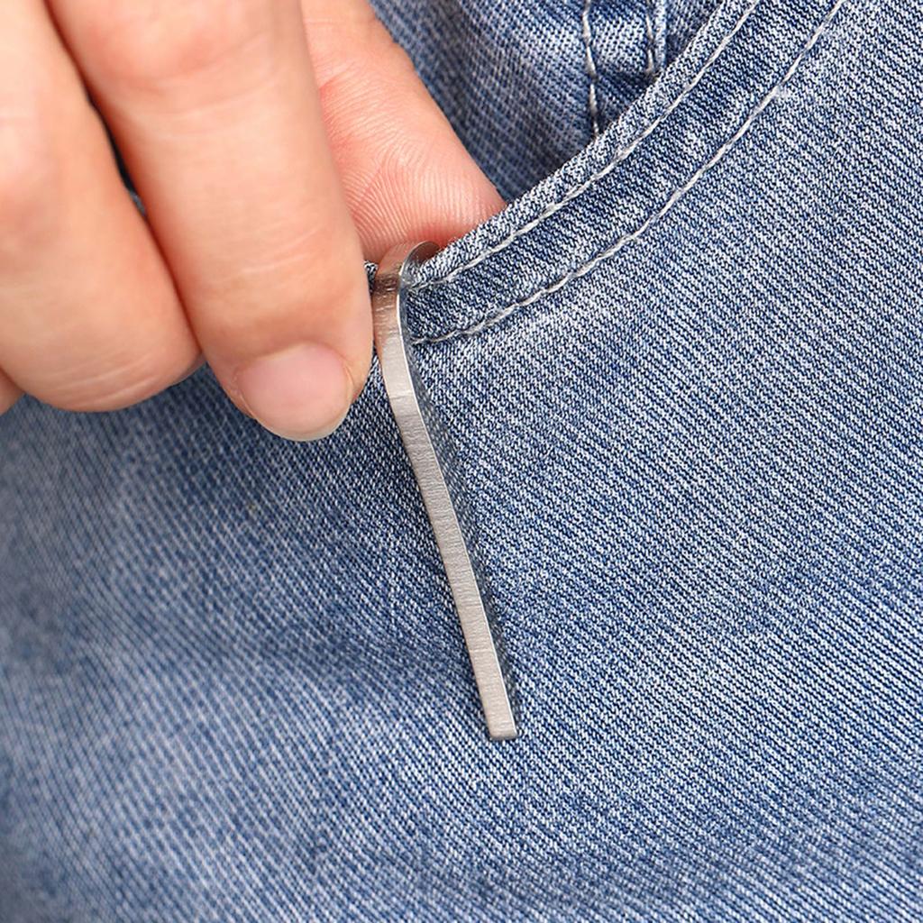 2 Pcs Stainless Steel Keychain Pocket Clip Portable Hanging Buckle Key Rings Holder Waist Clip for Men Women Durable