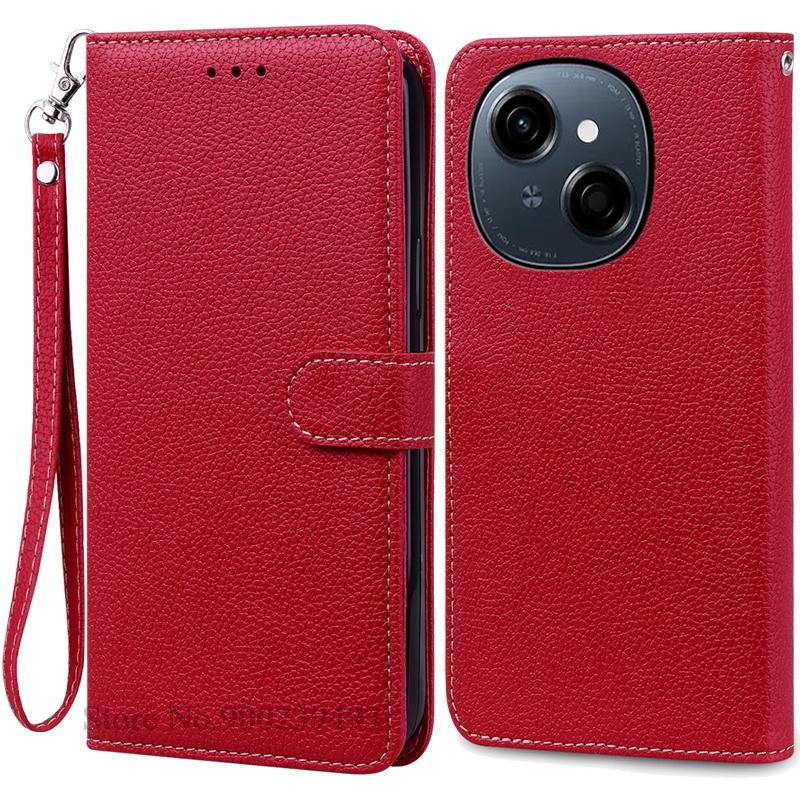 Для Tecno Spark go 1 Чехол-книжка из кожи Чехол-книжка из мягкого силикона для Tecno Spark go 1 Чехол-книжка с магнитным покрытием Fundas