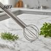 Soup Flavor Mixer Double Head Whisk, Stainless Steel Mixing Muddler, Handheld Blender Miso Dissolver Spoon for Paste Cream Eggs, Easy Clean